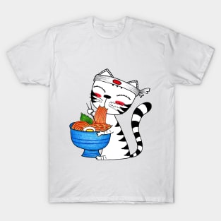 Yuna Cat | The Ramen Bowl Embrace T-Shirt